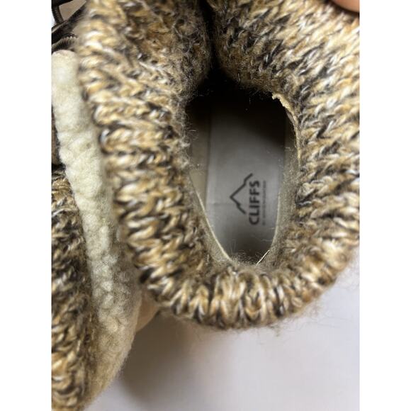 White Mountain Cliffs Winter Booties Lace-Up Size 10 Tan Worn Once - Picture 5 of 6